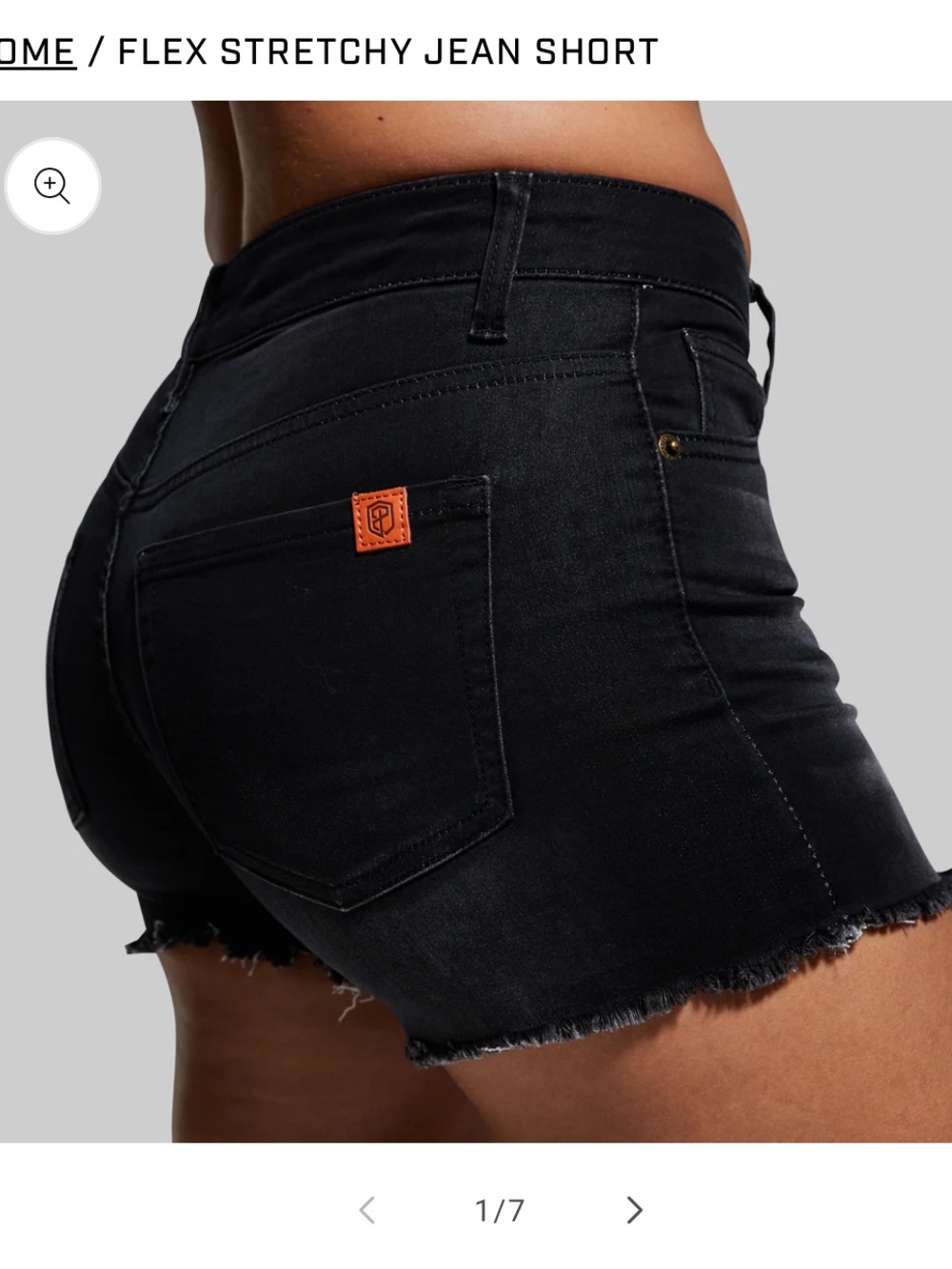 Born Primitive Flex Stretchy Jean Short - Black